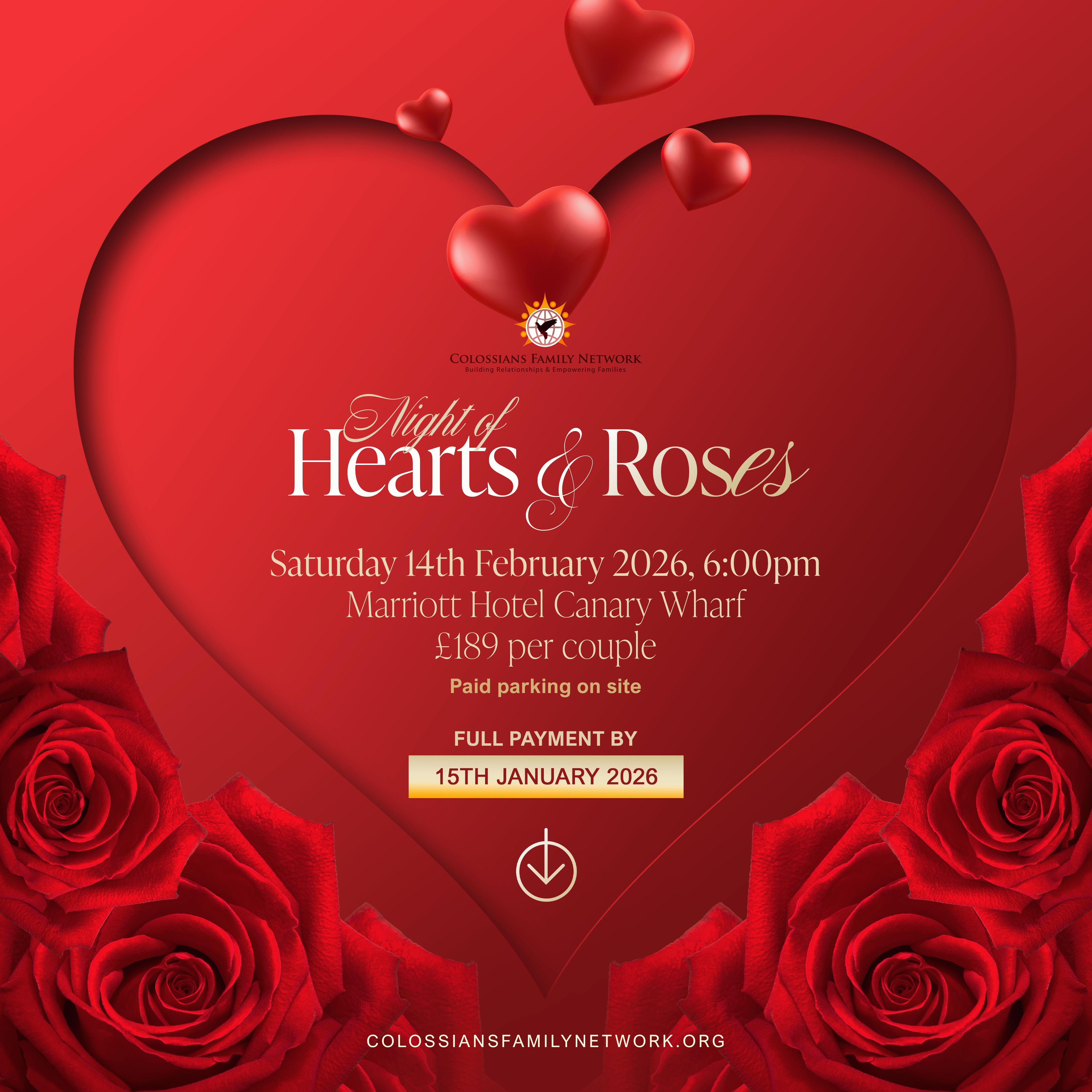 Night of Hearts & Roses 2026 London Image